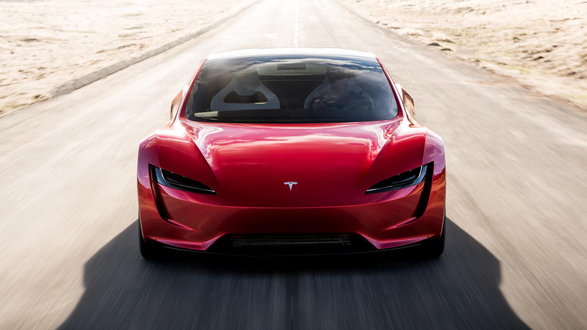 Tesla Roadster accelereert in 1,1 seconden 100 km/h'